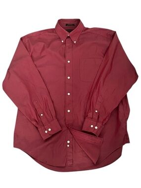 Men's Alexander Julian Red Dress Shirt L